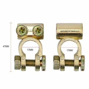 Battery clip 17mm Aluminium