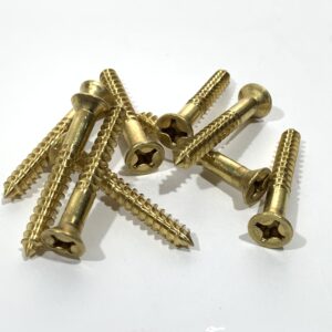 Brass Screw countersunk head 7X1-1/2''